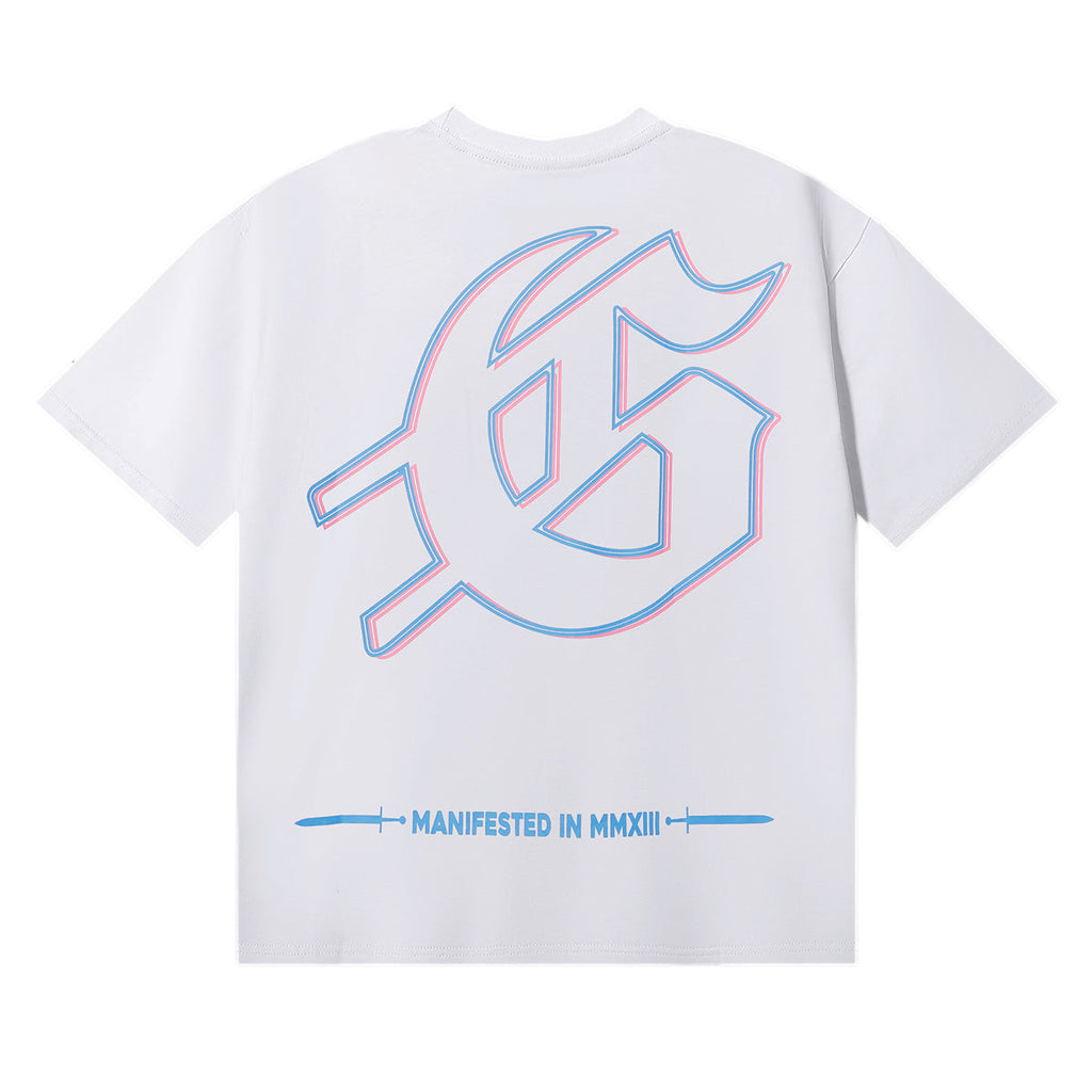 Godspeed T-shirts Skeletons Crowd Printed Cotton Casual Short Sleeves Men and Women