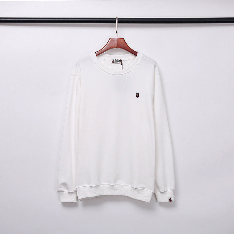 Bathing Ape Fall/Winter Male and Female Couples Wear Crew Neck Pullover Sweatshirt