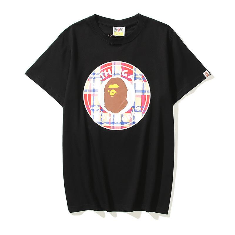 Bathing Ape T-Shirt Summer Ape Head Shark Daily Casual Short Sleeve T-shirt