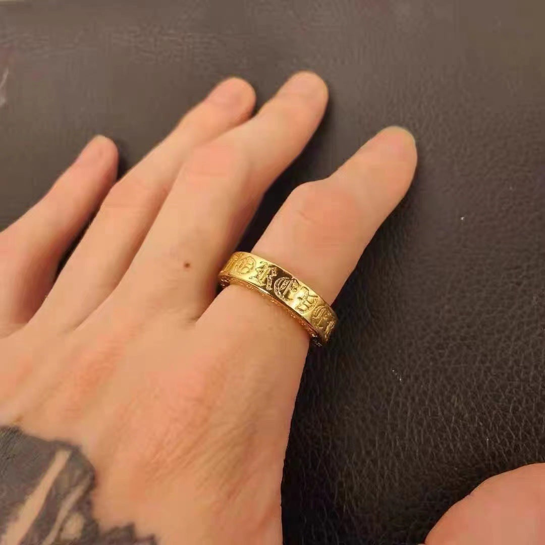 Chrome Heart Ring Fashion Personality
